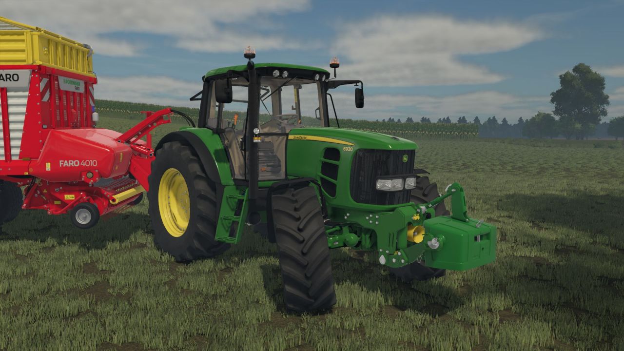 Leistungsstarker Traktor John Deere 6030 Comfort 6 cyl (6530/6630/6830/6930) für Farming Simulator 25