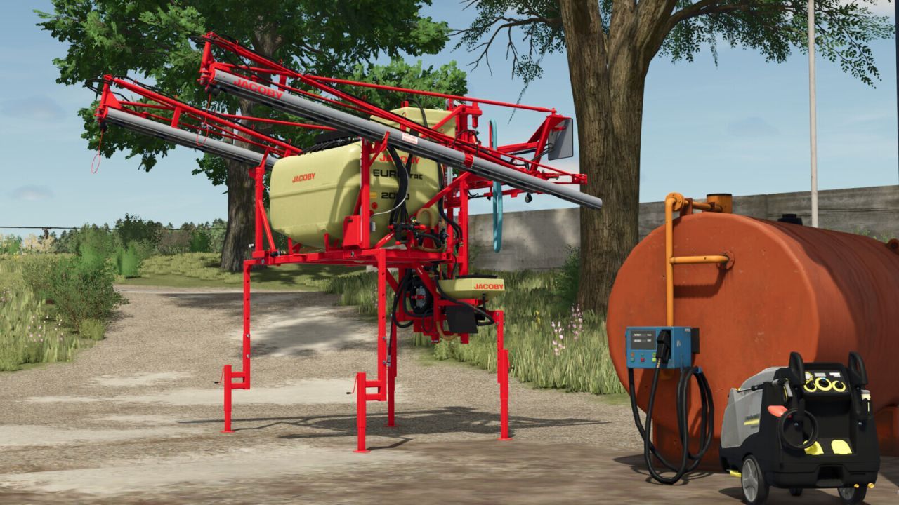 Efektywny Opryskiwacz Jacoby EUROtrac 2000 — 21 m Zasięgu dla Farming Simulator 25