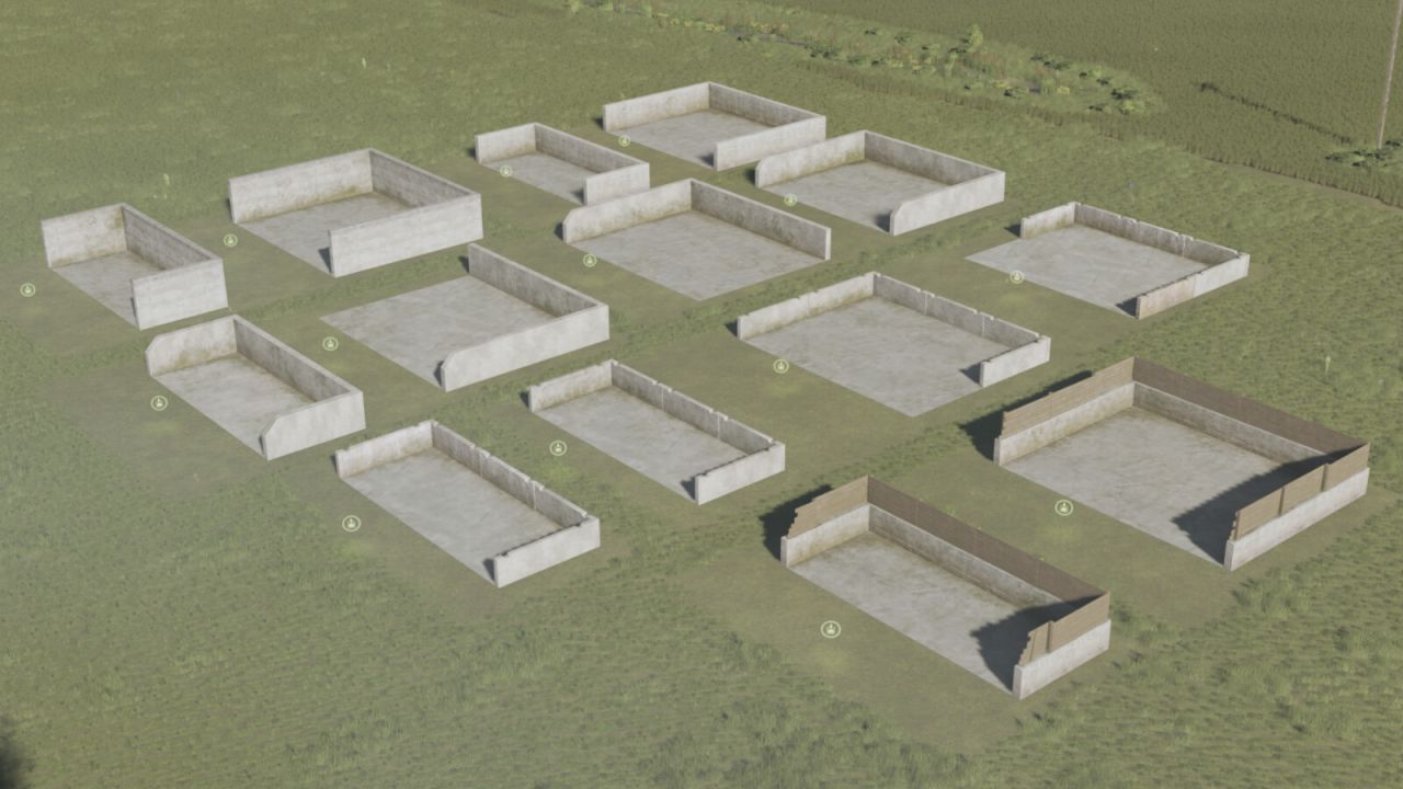 Efficient Pack Of Manure Heap — 14 Manure Piles with Extensions for FS25