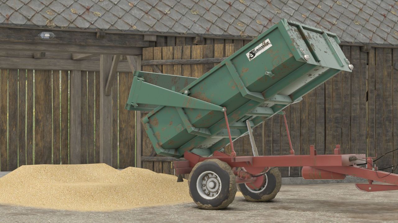 Effektiver Agromet T-039 Streuer mit 3200 l für Farming Simulator 25