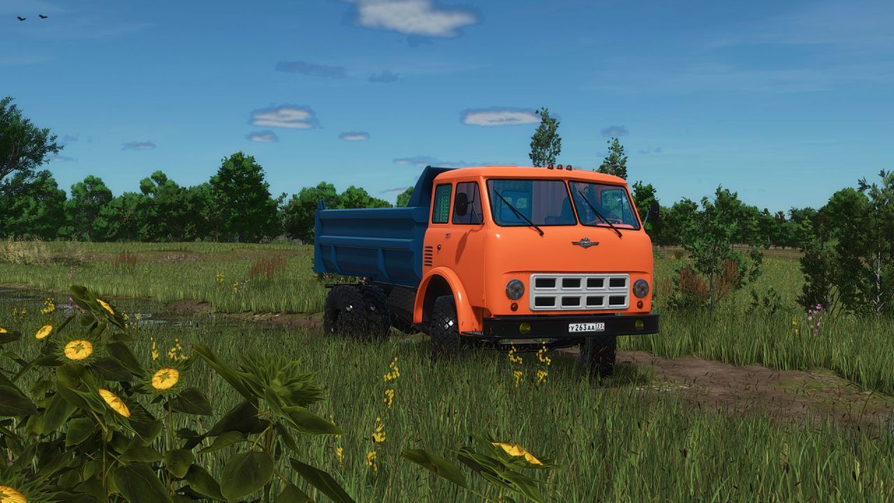 Legendarny Ciężarówka MAZ-5549 do Farming Simulator 25 — Brud, Mokry Efekt i Realistyczna Atmosfera
