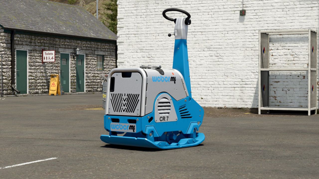 Efficient Weber CR7 Plate Compactor with TerraFarm for Farming Simulator 25