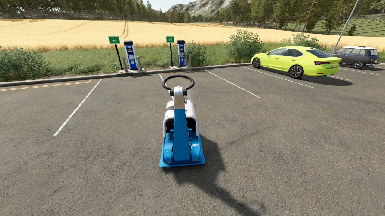 Efficient Weber CR7 Plate Compactor with TerraFarm for Farming Simulator 25