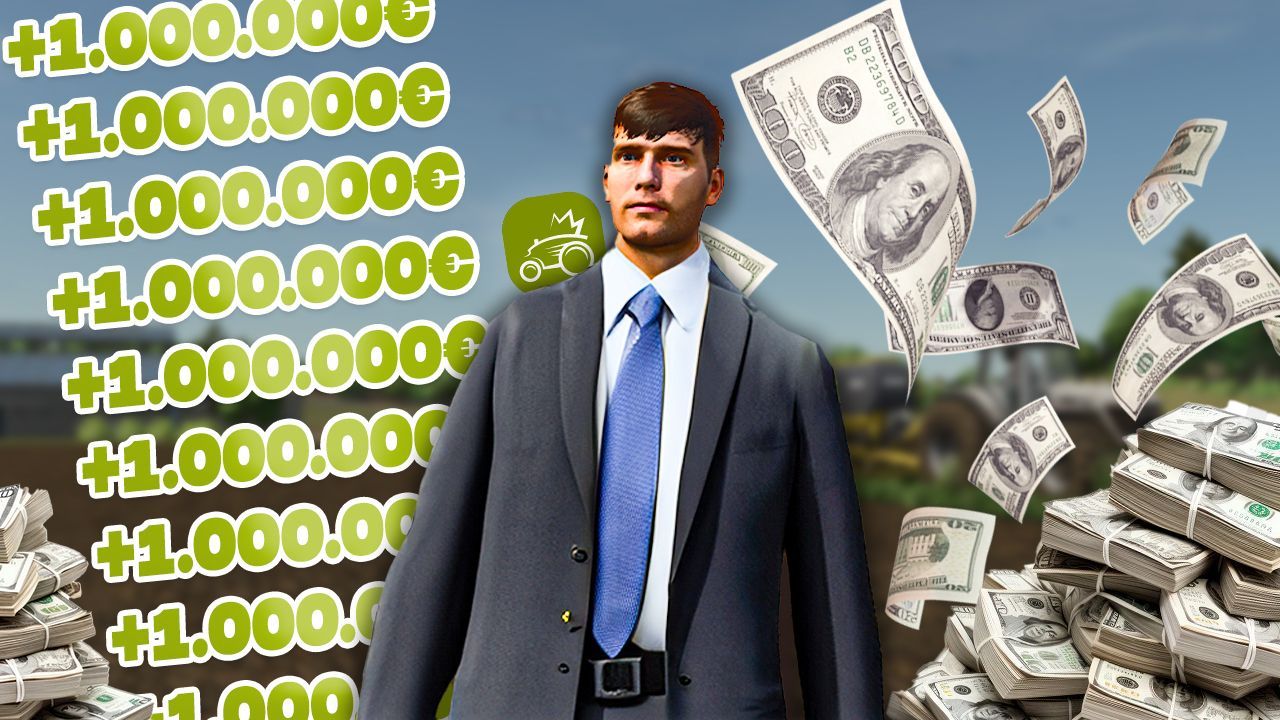 Effective Money Cheat for Farming Simulator 25 — +1,000,000€ via Hotkeys