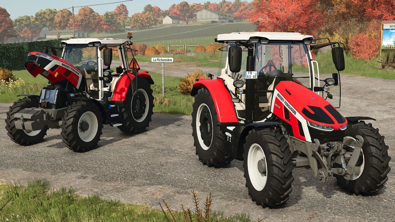 Efektywny Kompaktowy Traktor Massey Ferguson 5S do Farming Simulator 25