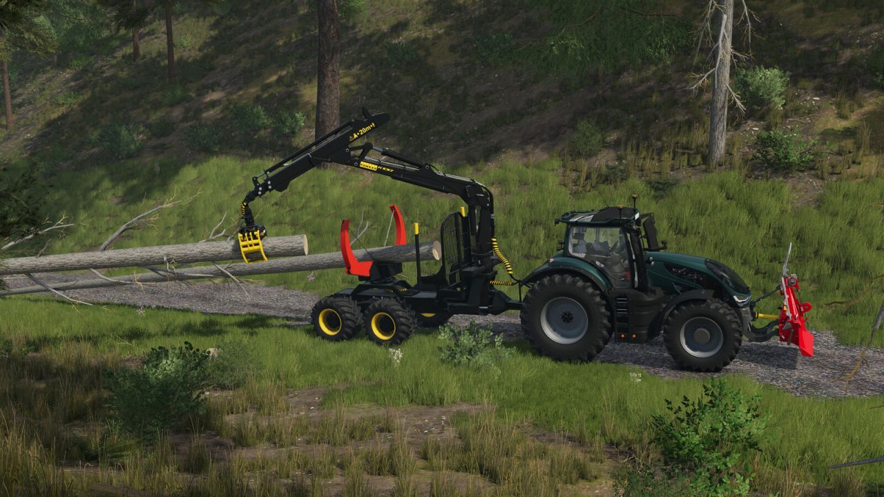 Ефективний Лісовозний Причіп Ponsse Forwarder Trailer з Clambunk для FS25