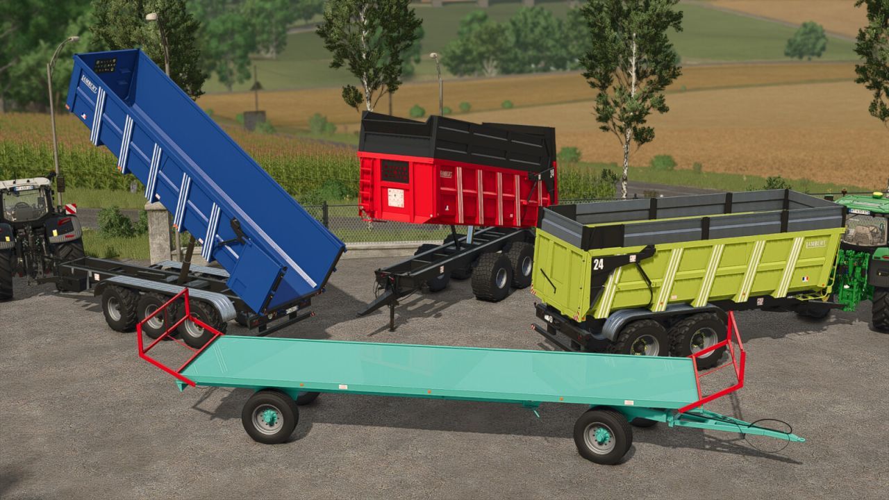 Effektives Lambert Pack: Geräumige Anhänger Lambert 80-24 und Lambert 24 für Farming Simulator 25