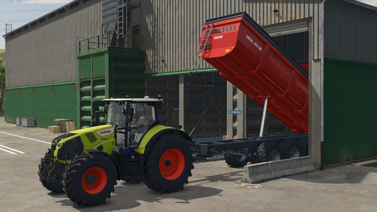 Effizienter Thievin Cortal 240-85 Anhänger für Farming Simulator 25 — Hohe Kapazität und Zuverlässigkeit