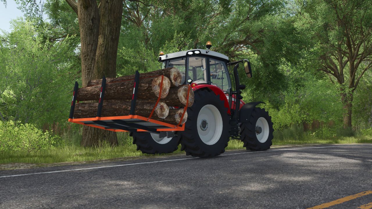 Universal Platform for FS25 — Quick Transport of Pallets and Bales