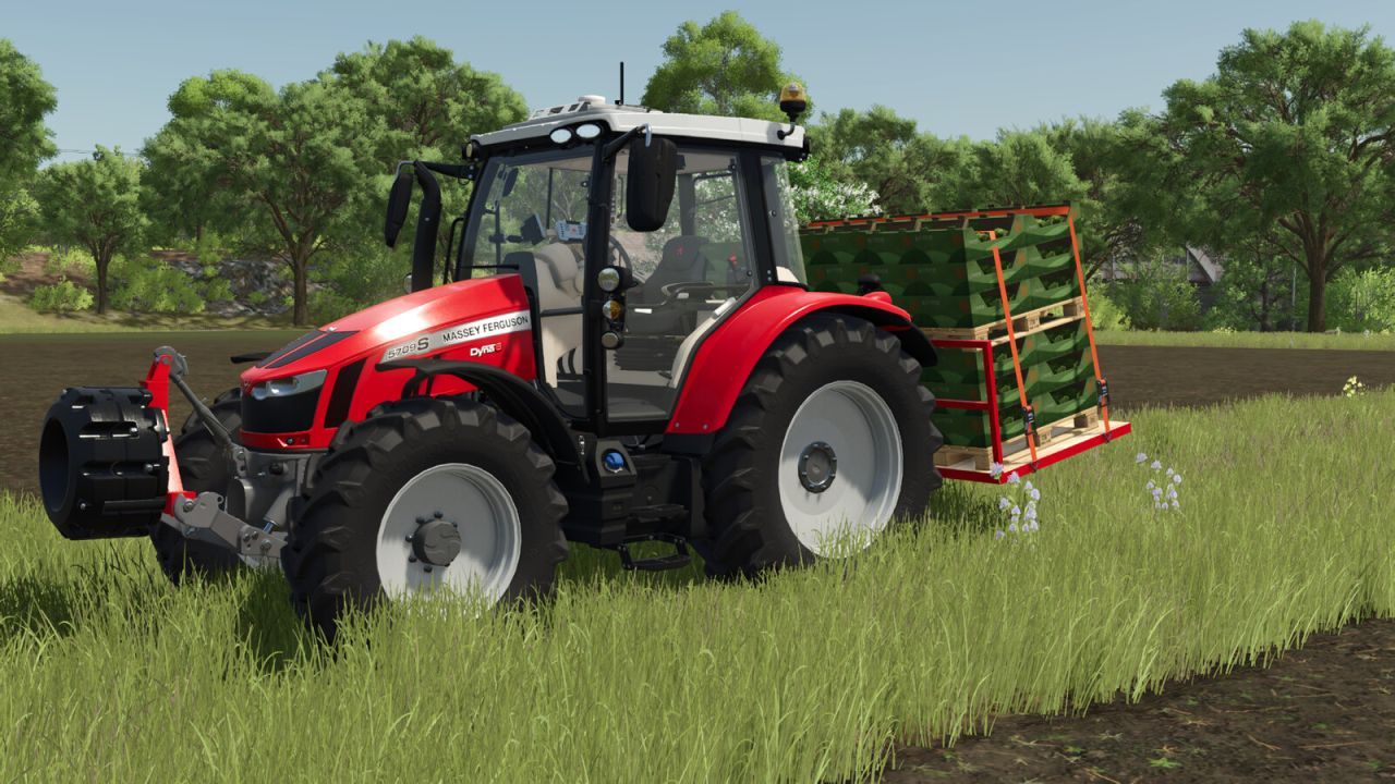 Universal Platform for FS25 — Quick Transport of Pallets and Bales