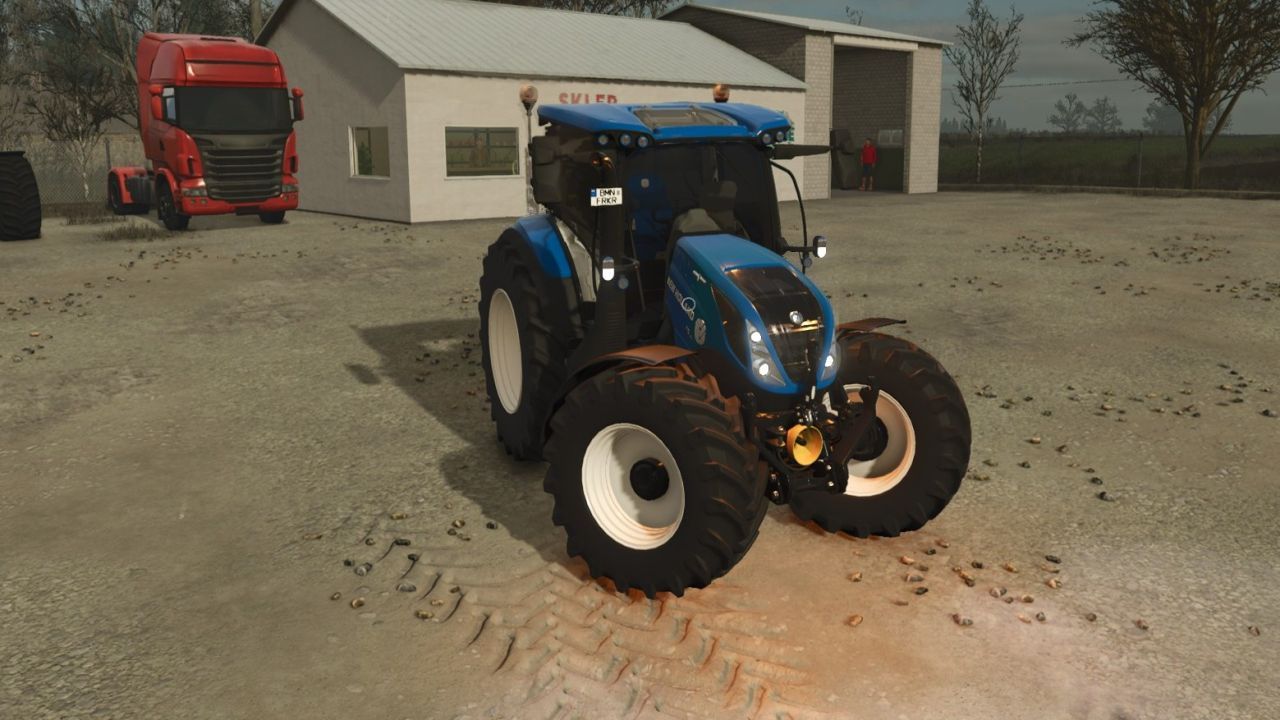 Leistungsstarker Traktor New Holland T5 (AC/DC) 255 PS für Farming Simulator 25