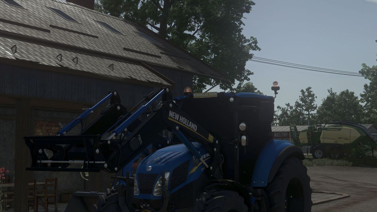 Stylischer Traktor New Holland T5 Series mit Stroboskopen für Farming Simulator 25
