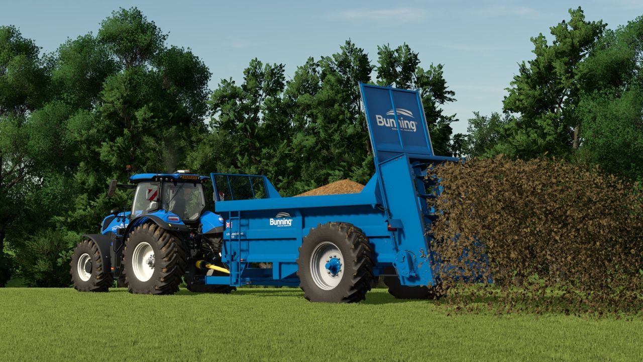 Effektiver Streuer Bunning Lowlander Mk4 105 — Ideal für Mittlere Betriebe in FS25