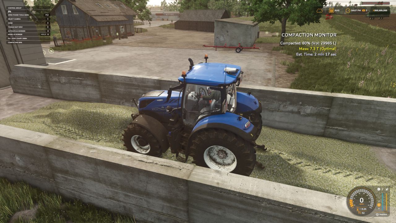 Ефективний Silage Compaction Monitor — Розумний HUD для Ідеального Утрамбування Силосу в FS25