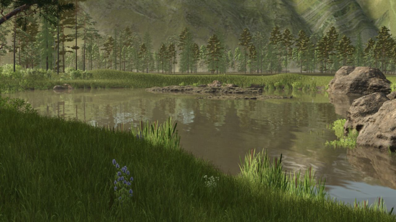 Atmospheric Map Back Roads County 4x for Farming Simulator 25 — Large Fields and Realistic Logistics