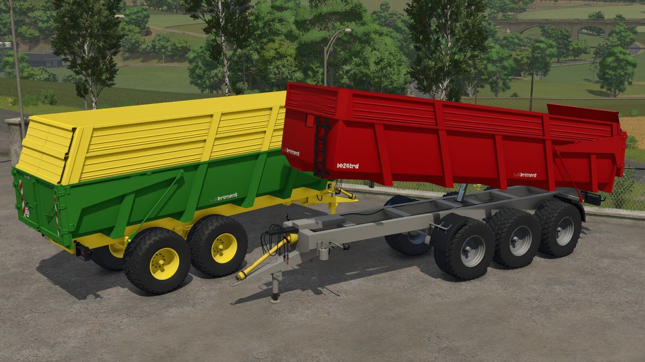 Effiziente Brimont BB18B und BB24TRD Anhänger für Hochleistungs-Transport in FS25