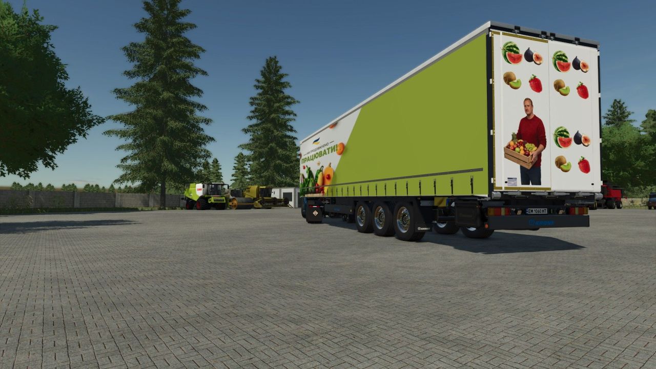 Efektywny Przyczep Krone Profi Liner do Transportu Palet w Farming Simulator 25