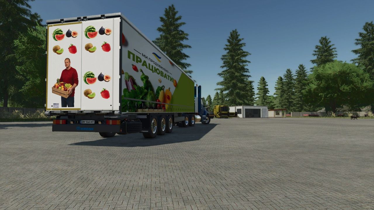 Efektywny Przyczep Krone Profi Liner do Transportu Palet w Farming Simulator 25