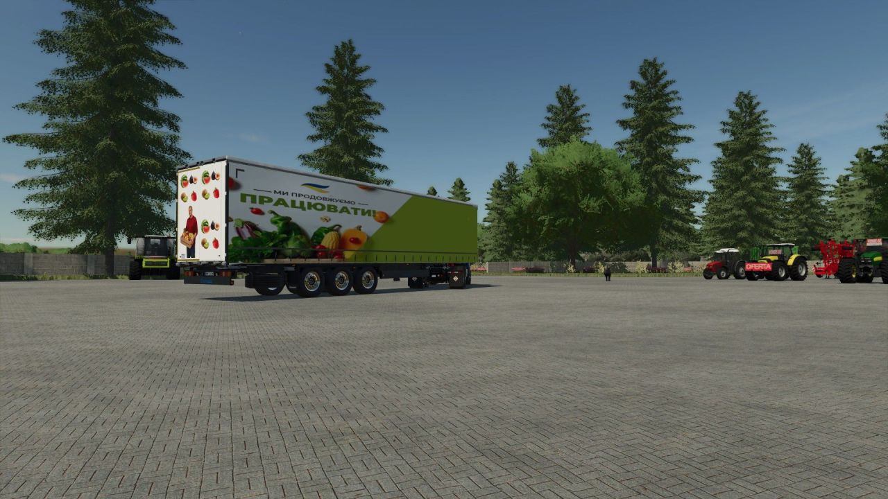 Efektywny Przyczep Krone Profi Liner do Transportu Palet w Farming Simulator 25