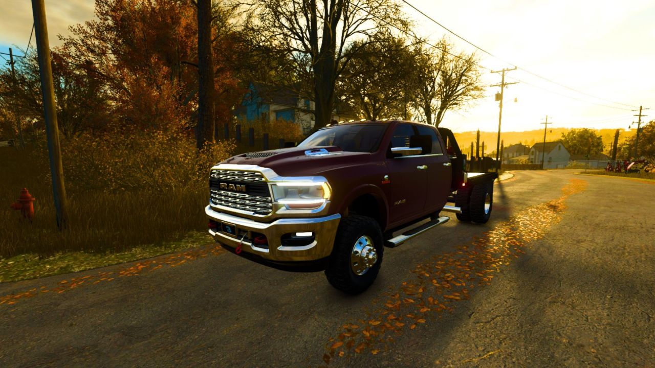 Потужний Пікап 2024 Dodge Ram 3500 CrewCab для Роботи на Фермі в FS25