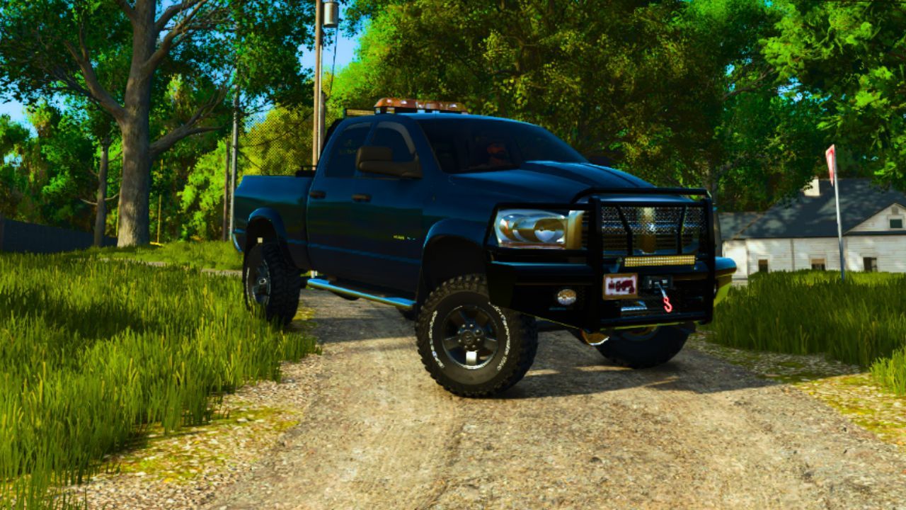 Потужний Пікап 2007 Dodge Ram 1500 Quad Cab для Farming Simulator 25 — Ремонт у Полі та Тюнінг