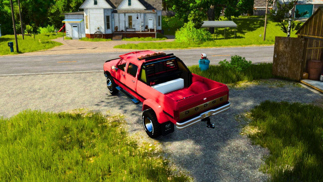 Legendarny Pickup 1992 Dodge Ram D 250 Crew Cab — Potężny Cummins 4x4 do FS25