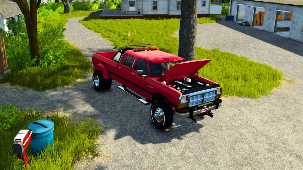 Legendarny Pickup 1992 Dodge Ram D 250 Crew Cab — Potężny Cummins 4x4 do FS25