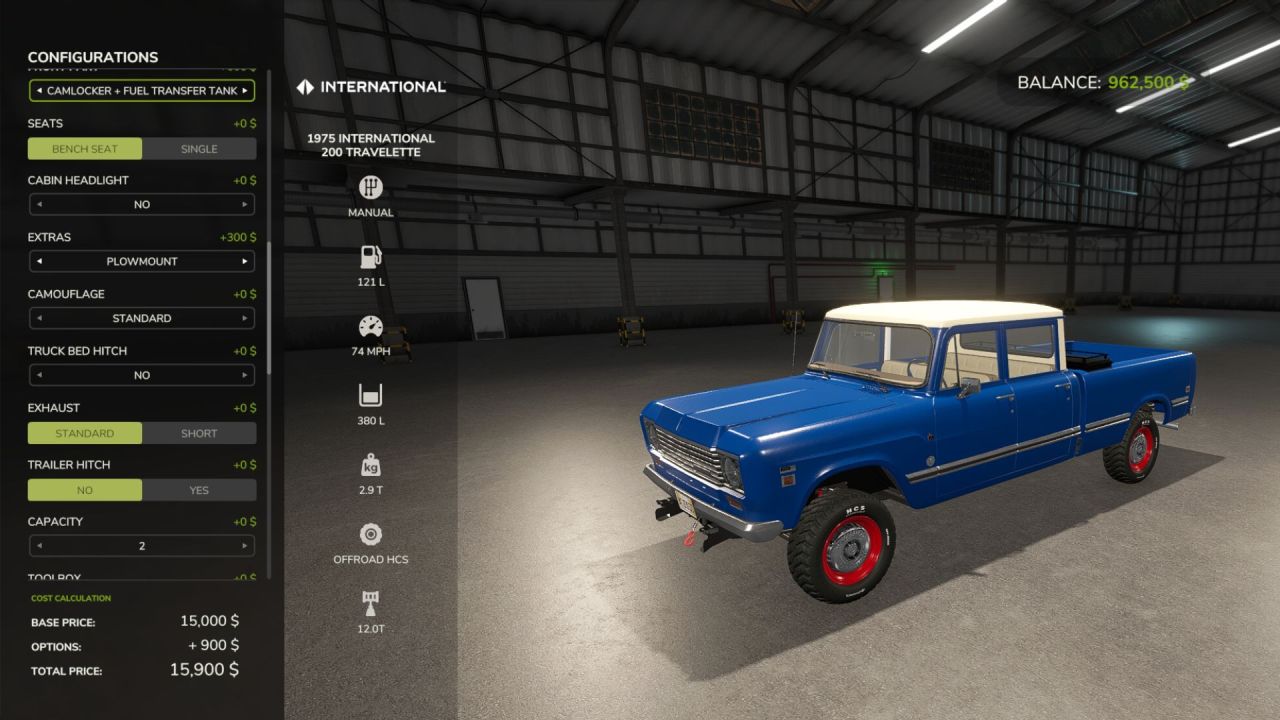 Legendärer Pickup 1975 International 200 Travelette Edit — Cummins Turbo Diesel für FS25