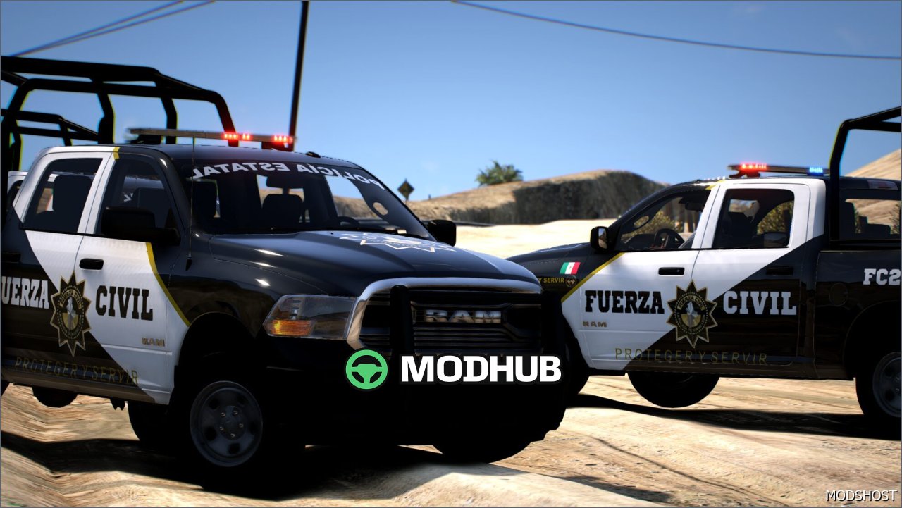 RAM 2023 Powerful Police Pickup for GTA 5