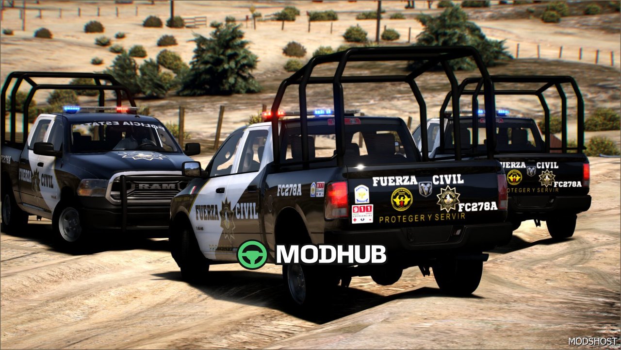 RAM 2023 Powerful Police Pickup for GTA 5