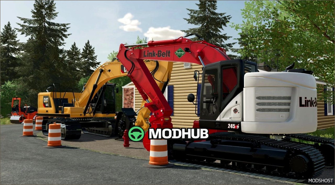 Beeindruckender Gabelstapler Case / Link Belt 245 Farming Simulator 22