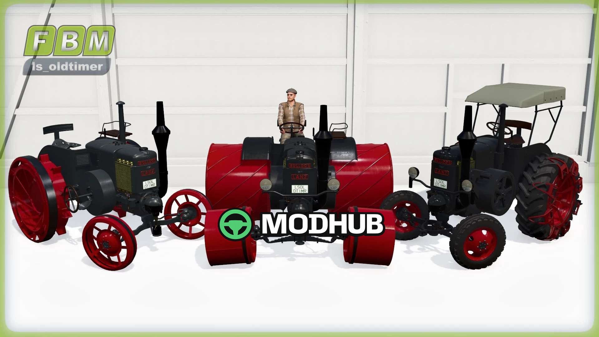 Мод на Трактори LanzBulldogHR8 Beta lsoldtimer для Фермер Симулятор 25