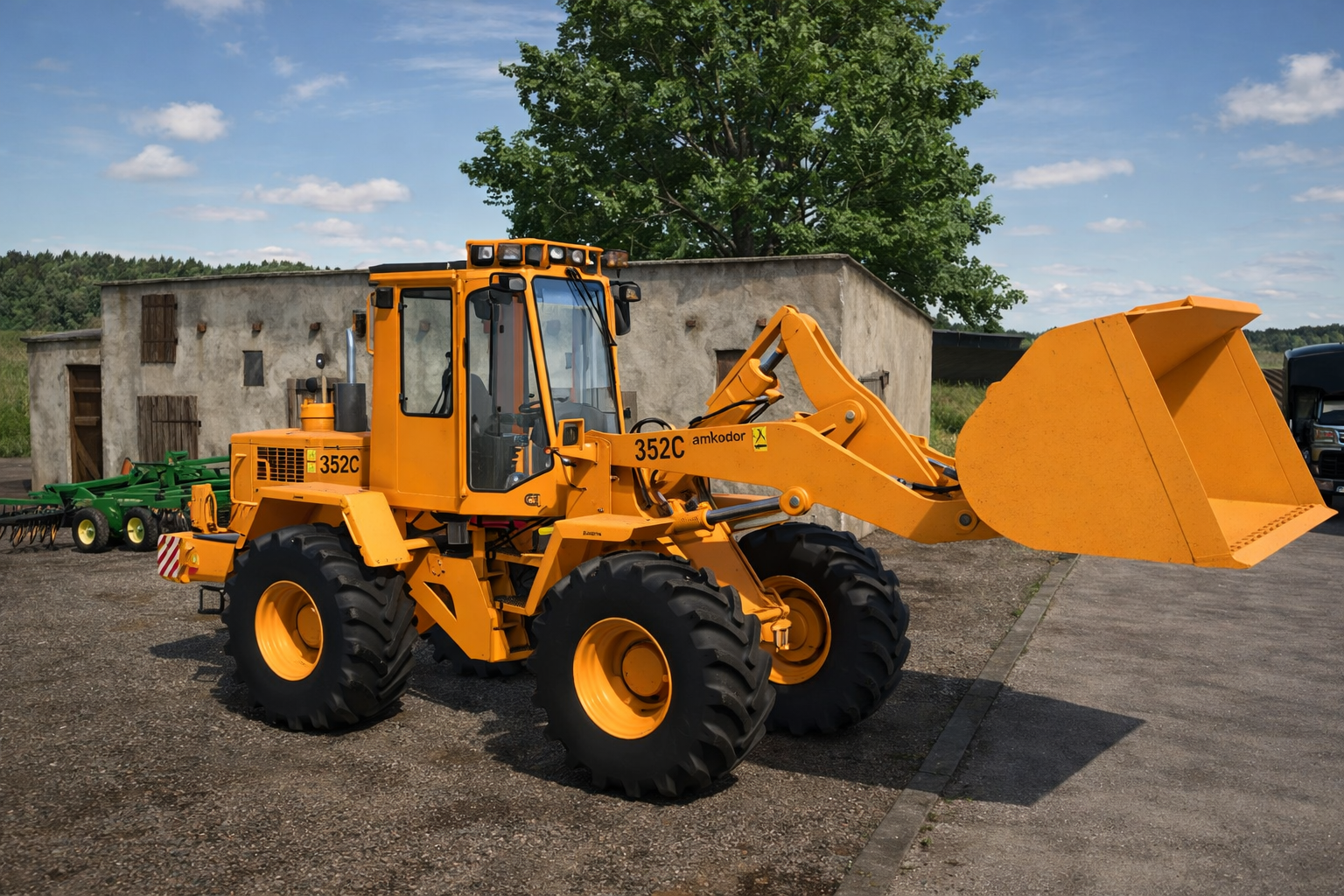 Мод на Фронтальні навантажувачі Amkodor 352C для Фермер Симулятор 25