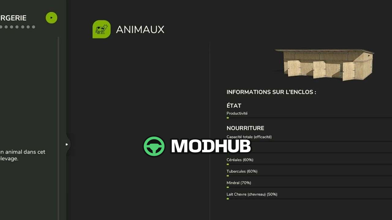 Mod na Gameplay Realistyczne żywienie dla twoich farm zwierzęcych v1300 dla Farming Simulator 25