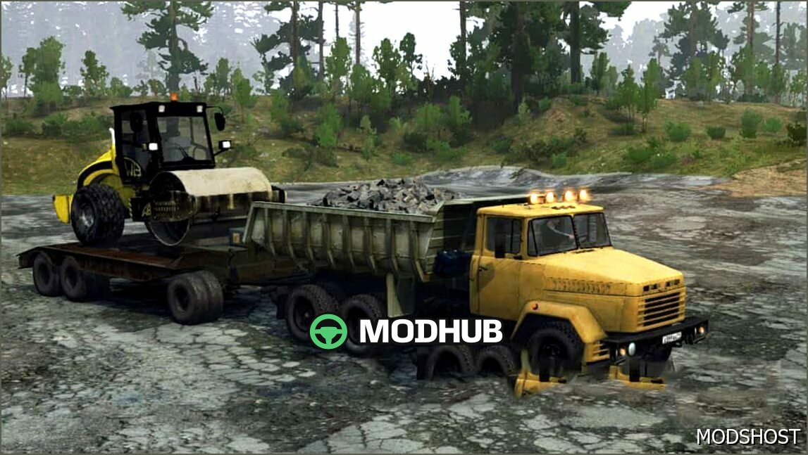 Kraz 6510/6444 Ciężarówka: Potężny i szczegółowy mod