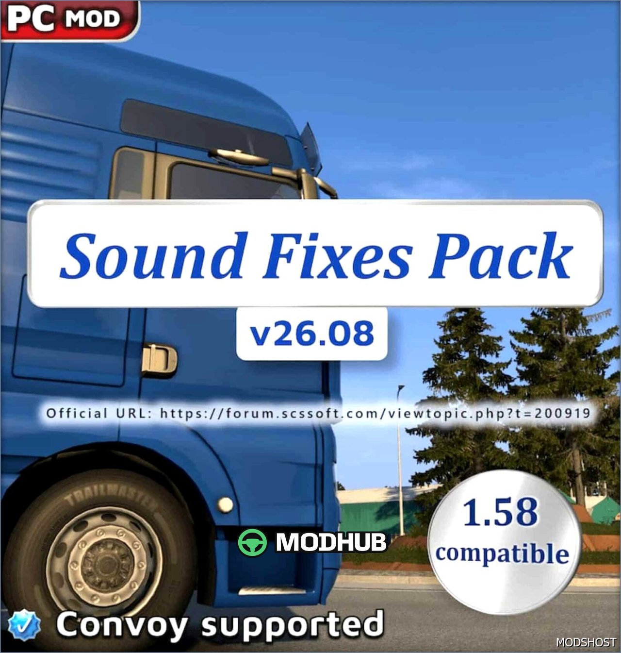 Sound Fixes Pack V26.08 - immersive ATS mod