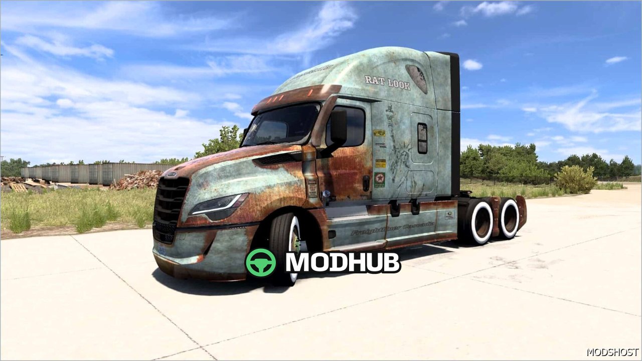 Freightliner Cascadia RAT Look Skin 2024 - Unique and Aggressive