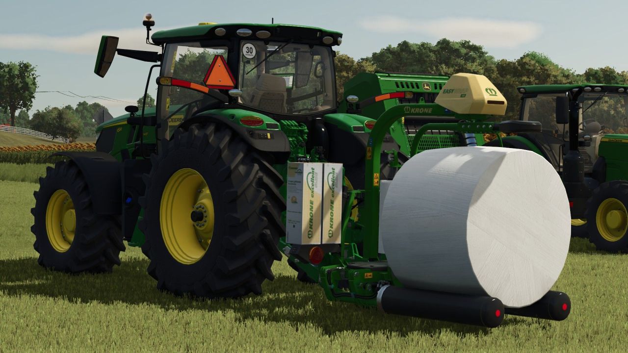 Efficient Krone EasyWrap 150 Mod for Farming Simulator 25
