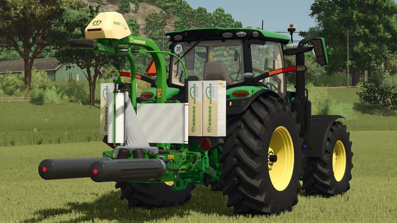 Efficient Krone EasyWrap 150 Mod for Farming Simulator 25