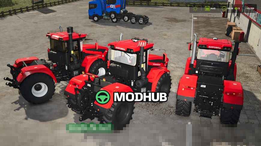 Мод на трактор Kirovets K7 Series для Фермер Симулятор 25