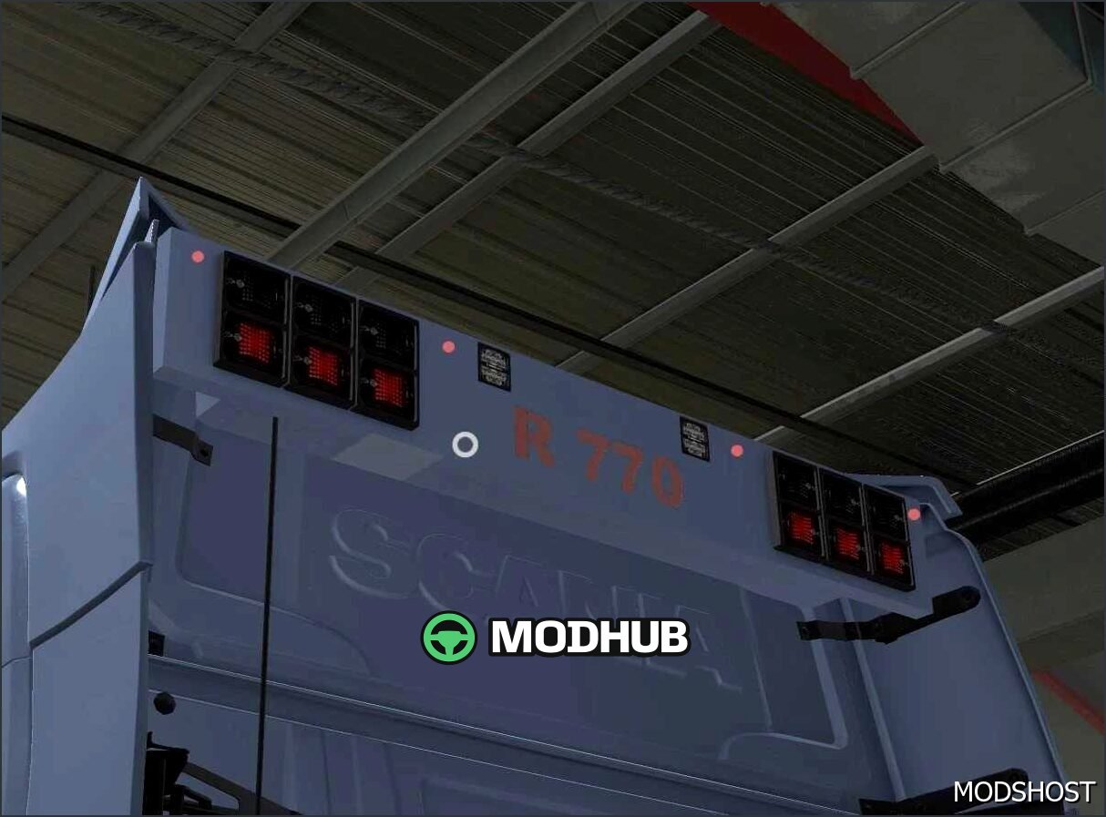 Spoiler Roof Light BAR 1.58 ETS2 - Bright and Stylish