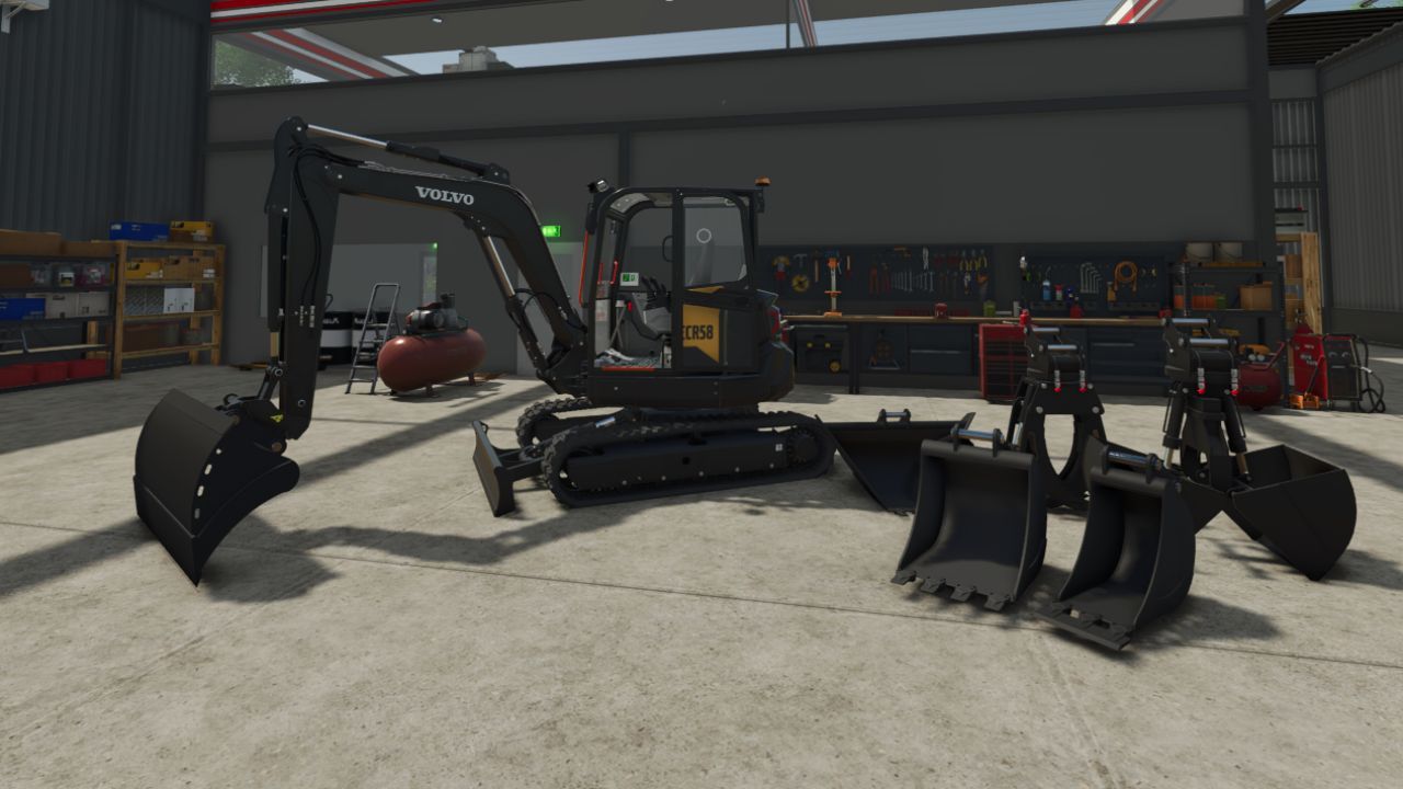 Efektywny Koparka Volvo ECR58F dla Farming Simulator 25