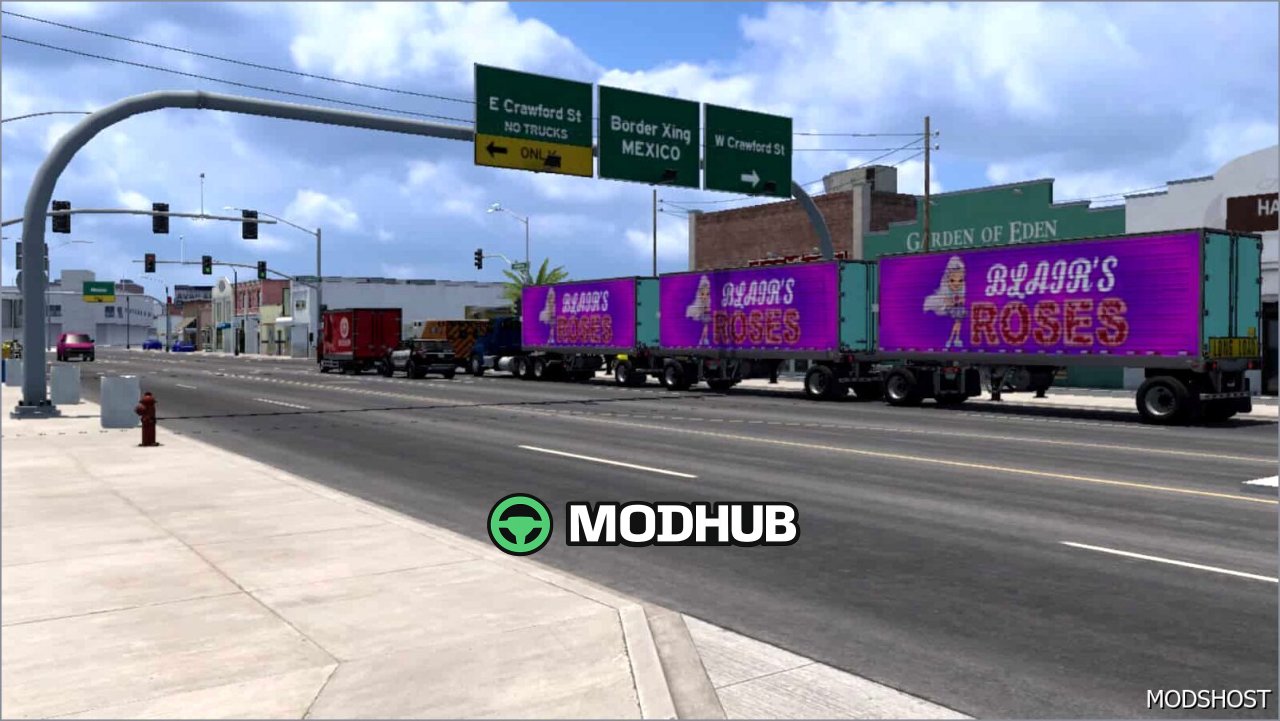 Blair’s Roses Traffic Trailer Skins 1.1 – vibrant and stylish