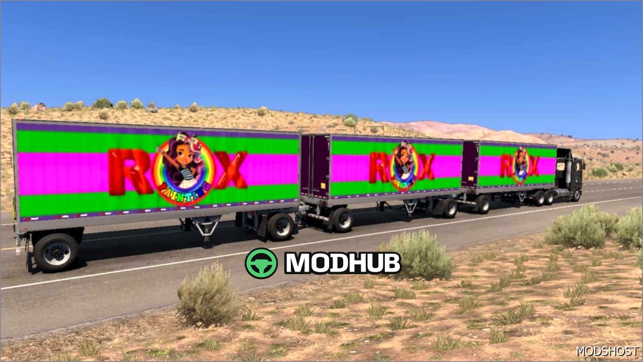 Vibrant ROX Painting Traffic Trailer Skins 1.1