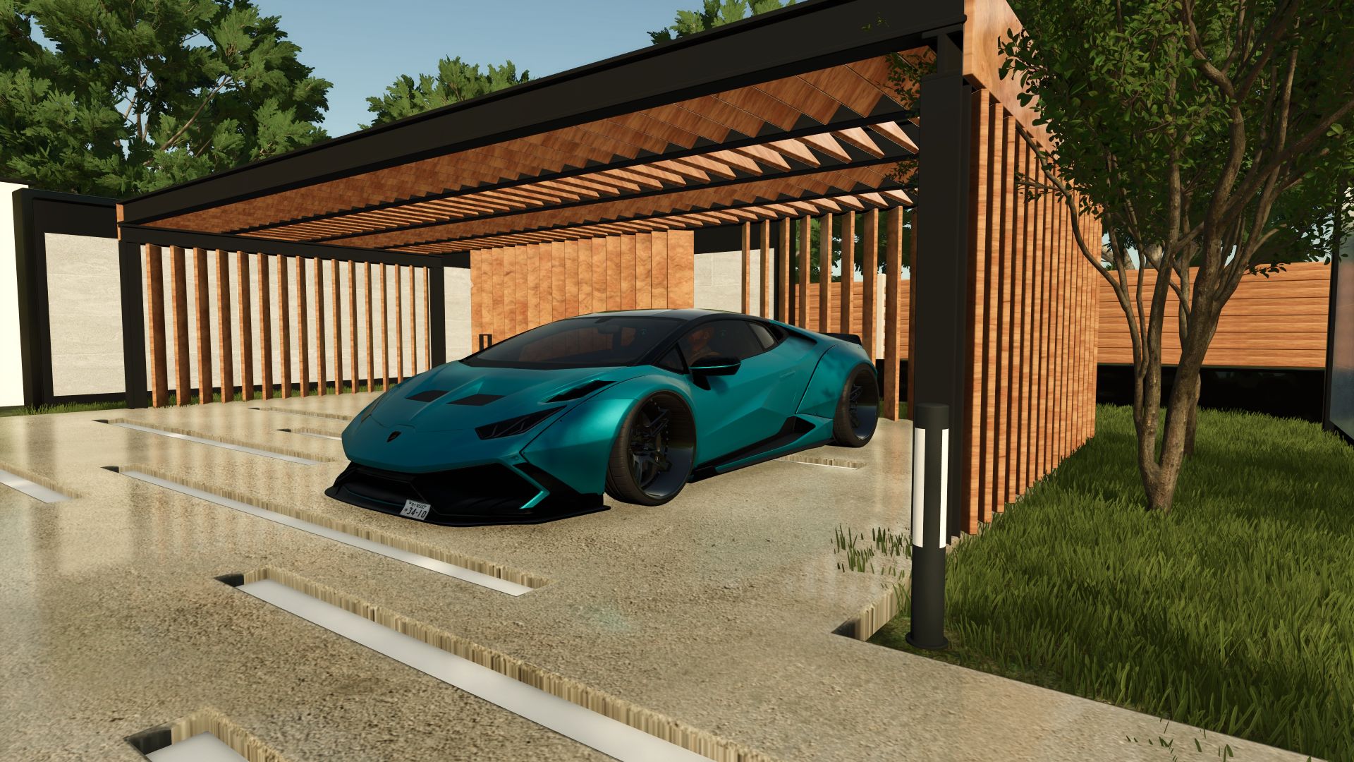 Мод на Lamborghini Huracán для Farming Simulator 25