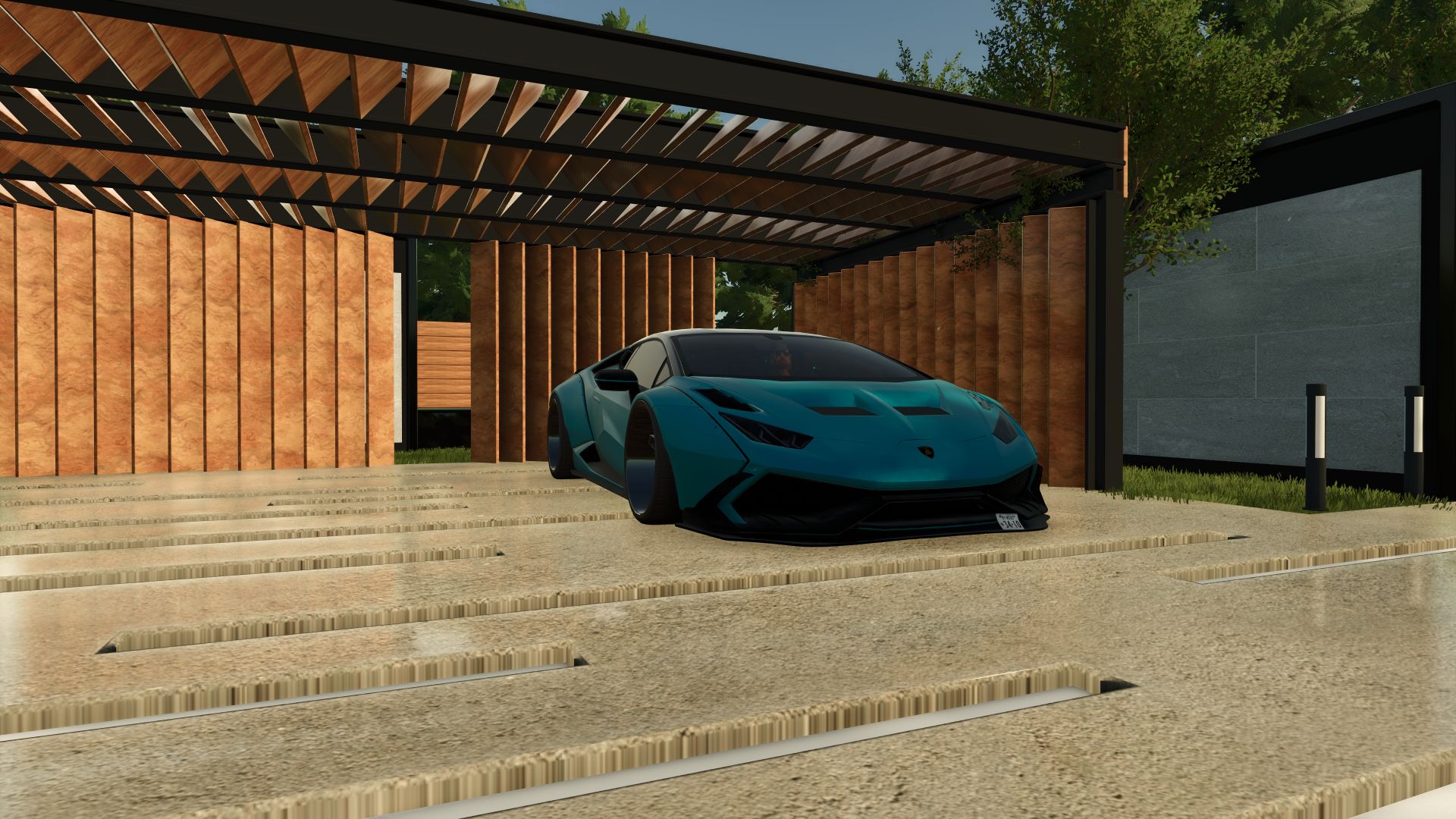 Мод на Lamborghini Huracán для Farming Simulator 25