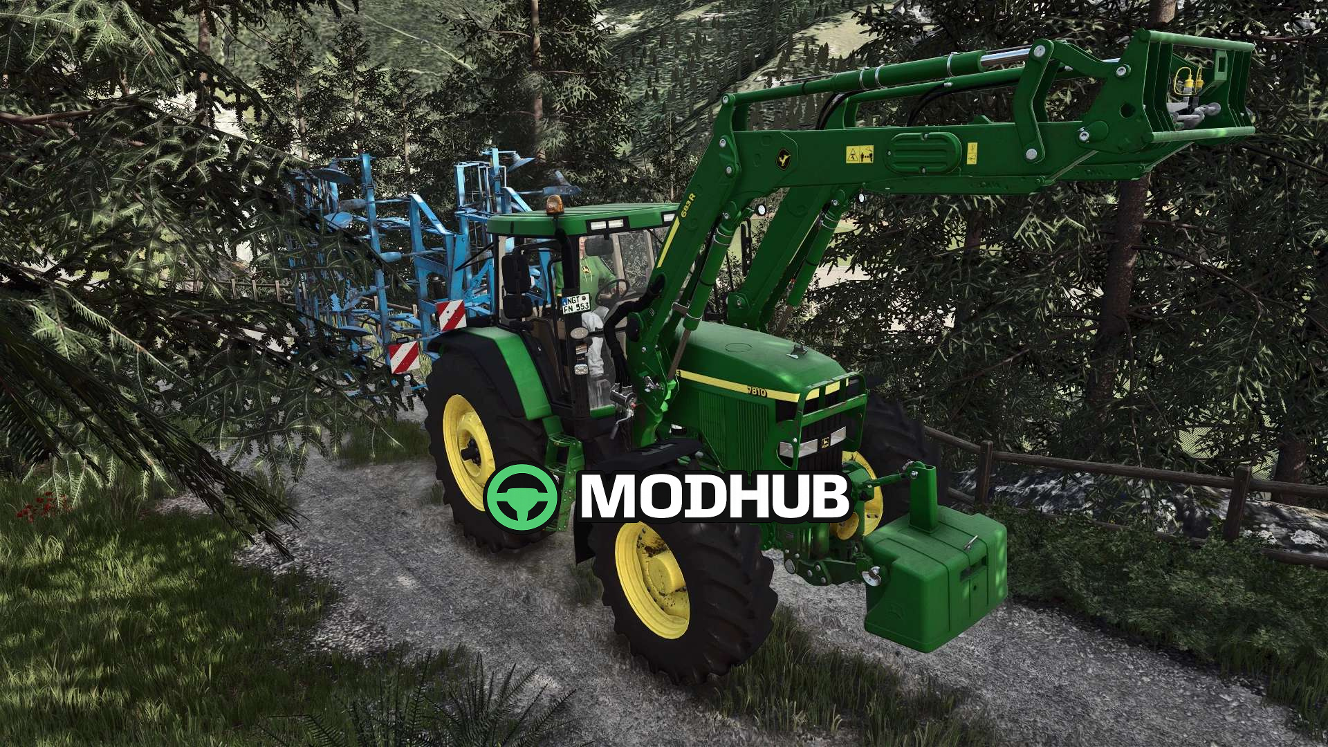 Мод на Трактори John Deere 7810 FR12 v1.5.1.0 для Фермер Симулятор 25