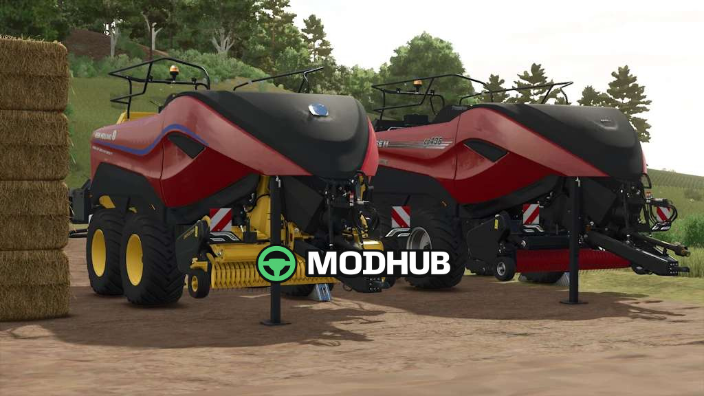 Мод на Прес-підбирачі тюкові CNH Square Balers Pack Rust Edition v1.4.0.0 для Фермер Симулятор 25