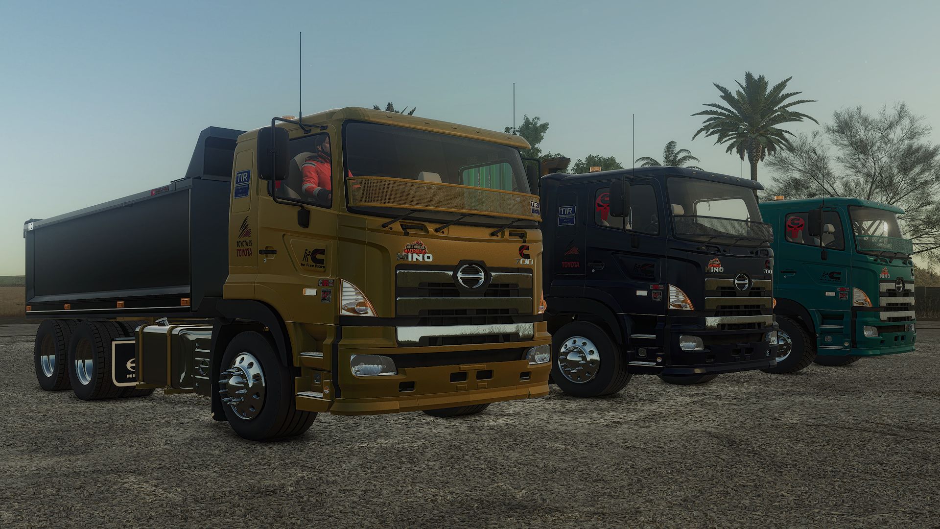 Pakiet Toyota Hino 700 dla Farming Simulator 25
