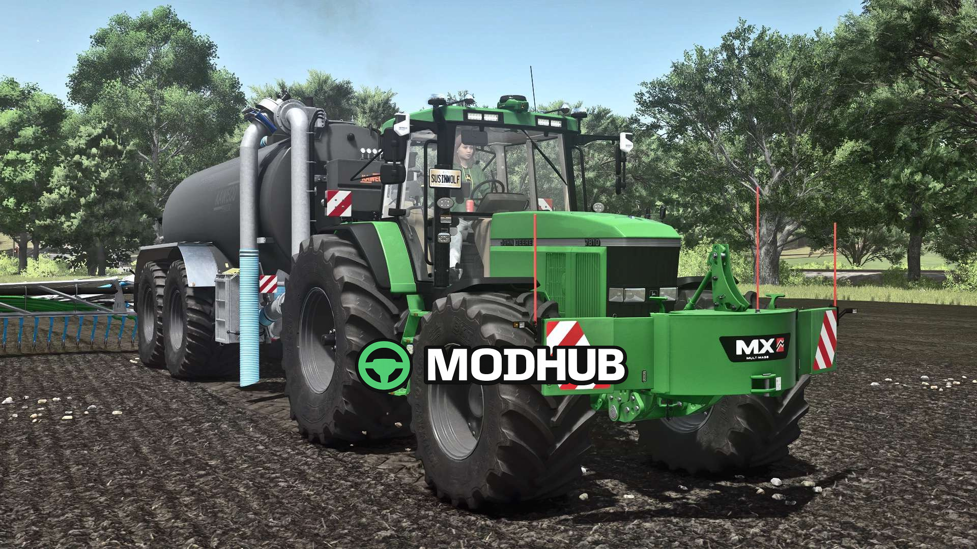 Мод на трактори John Deere 7810 FR12 v1.5.1.1 для Фермер Симулятор 25